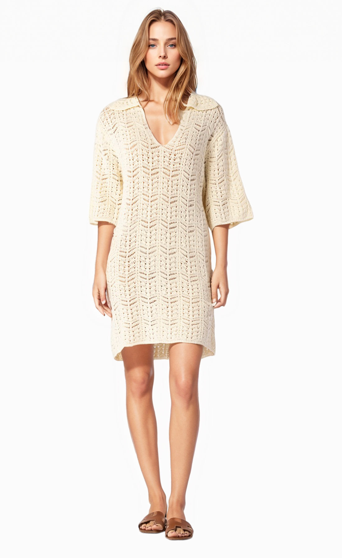 Drew Crochet T Shirt Dress