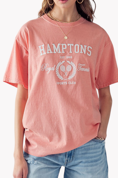 Blaire Embroiered Hamptons T Shirt