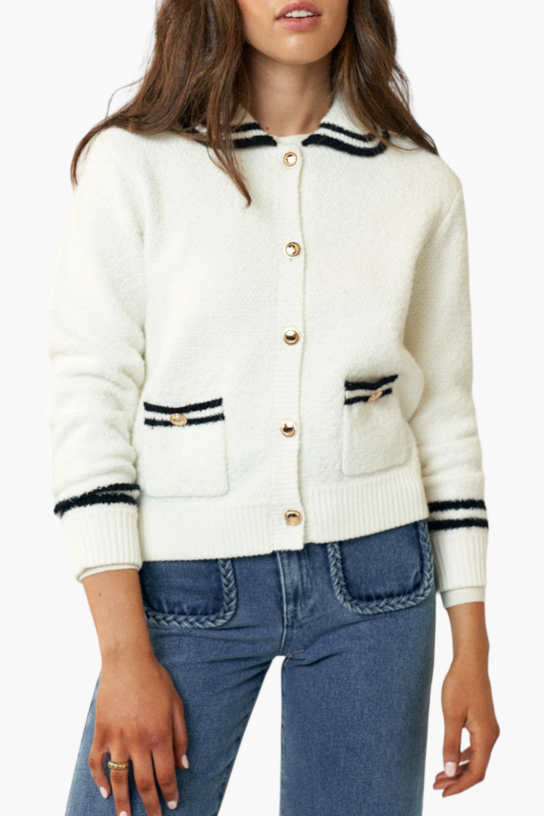 Striped Yachting Cardigan