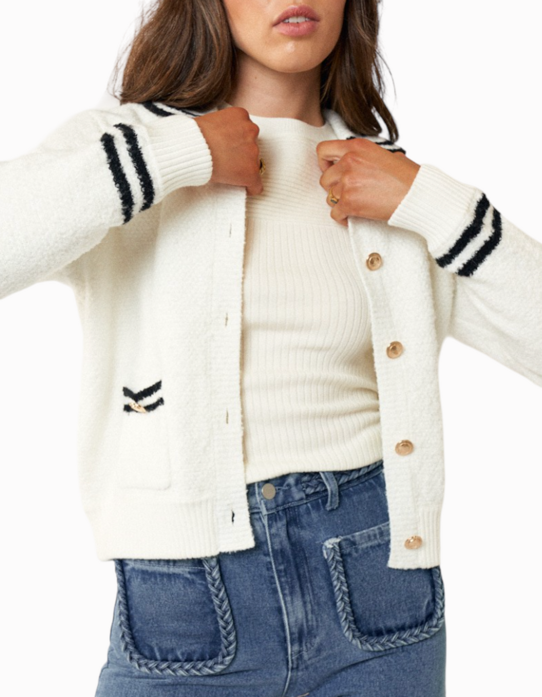 Striped Yachting Cardigan