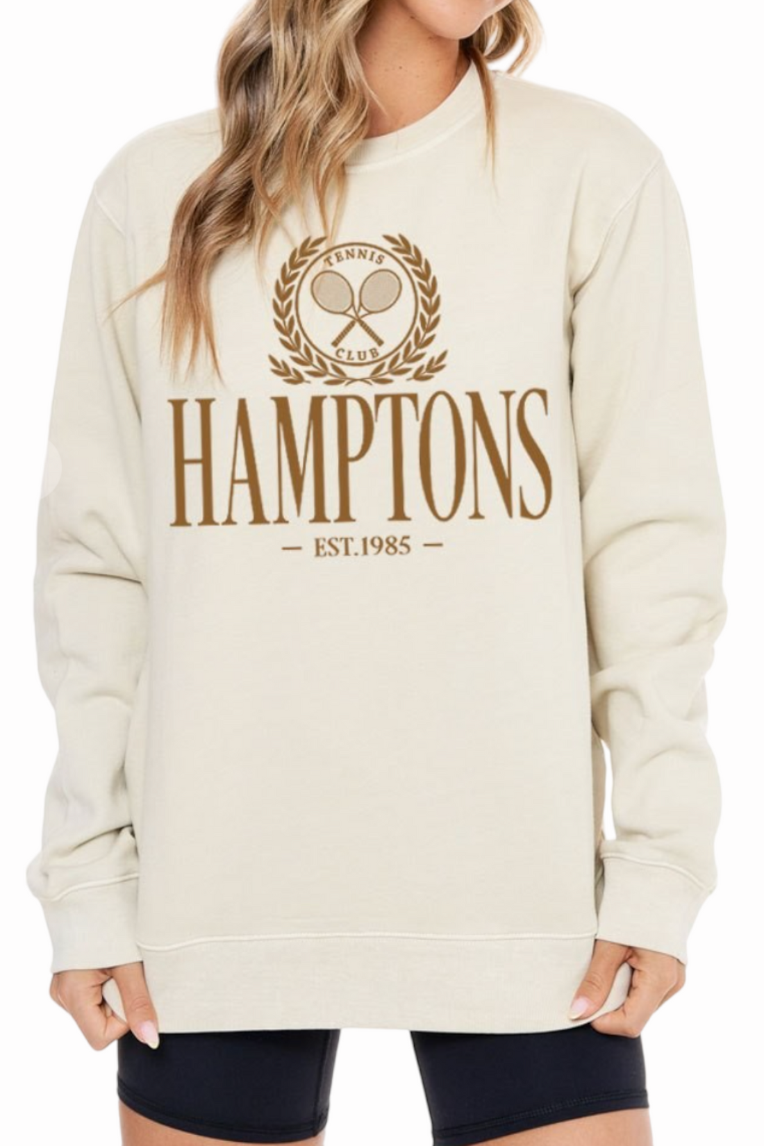 Hamptons Tennis Crest Sweatshirt